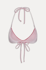 Amore Skimpy Velvet Bikini Top - Velvet Rose