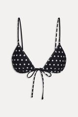 Elena Reversible Micro Bikini Top - Frost