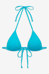 Nick String Triangle Bikini Top - Morning Blue