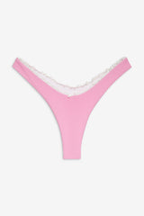 Full Moon Micro Bikini Bottom - Pink Stripe