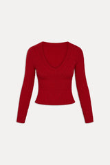 Kit V Neck Knit Sweater - Heartstrings