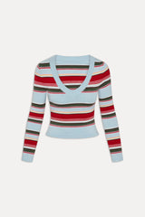 Kit V Neck Knit Sweater - Ocean Ave