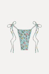 Tidal Micro String Bikini Bottom - Pastel Peony