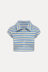Laurel Striped Terry Cloth Shirt - Ashbury Stripe