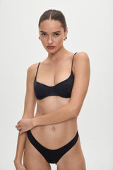Katarina Cheeky Bikini Bottom - Black