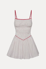 Coast Cotton Mini Dress - Red Dot