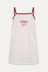 Coppola Cotton Babydoll Dress - Tiny Berry