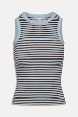 Cuddle Knit Tank Top - Montauk Stripe