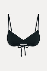 Ireland Ribbed Underwire Top - Black