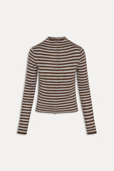 Leo Knit Button Up Cardigan - Pebble