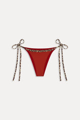 Mackenzie Ruffle Cheeky Bikini Bottom - Valentine