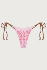 Mackenzie Floral Cheeky Bikini Bottom - Watercolor Hibiscus