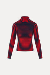Milo Knit Turtleneck Sweater - Sunday Stripe
