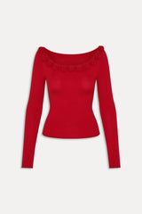 Rose Boat Neck Shirt - Heartstrings