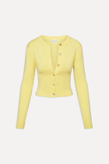Sundae Cropped Cardigan - Honeycomb