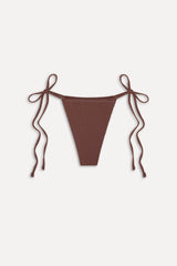 Tia Skimpy String Bikini Bottom - Brown Sugar