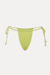 Tia Skimpy String Bikini Bottom - Lily Pad